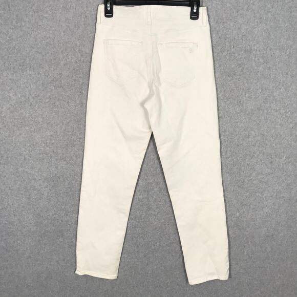 Jessica Simpson Jeans Size 26 Slim Straight Stretch Raw Frayed Hem Shark Bite - Picture 6 of 13